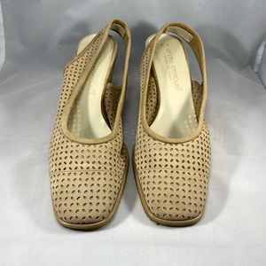 Andre Assous Beige Wedges